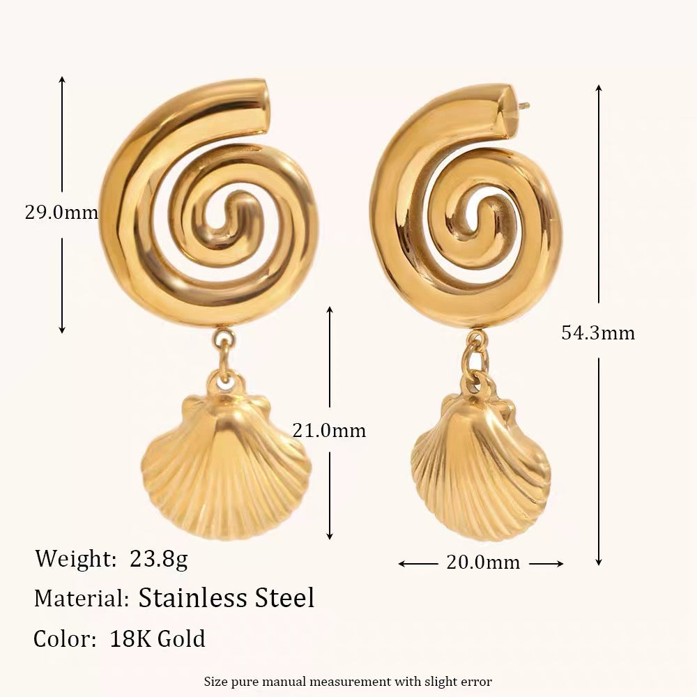 Starfish shell hoops