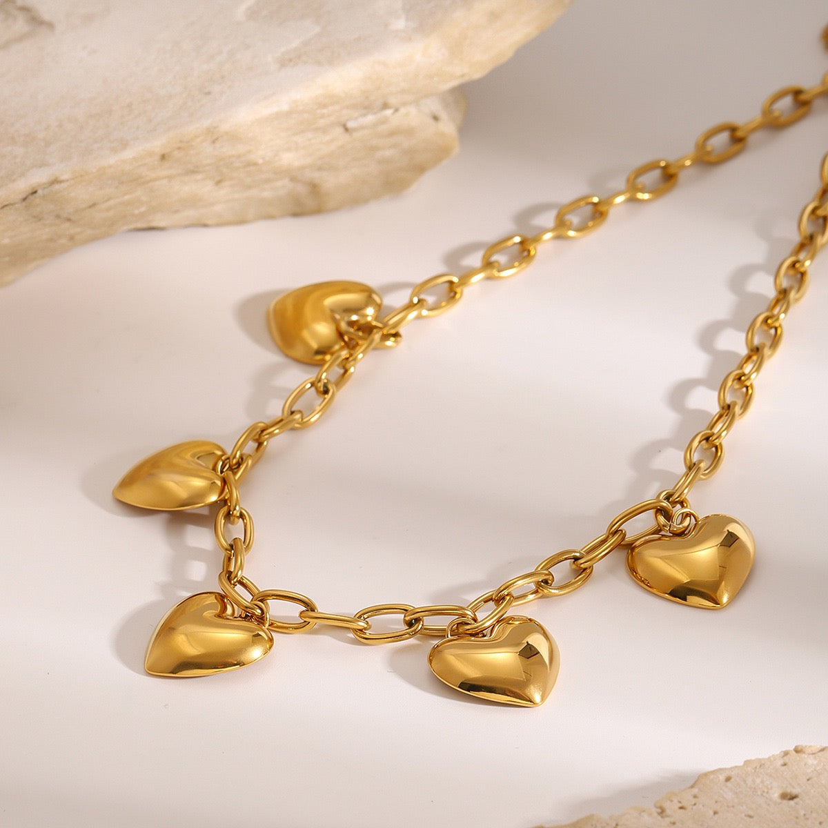 Heart charm necklace