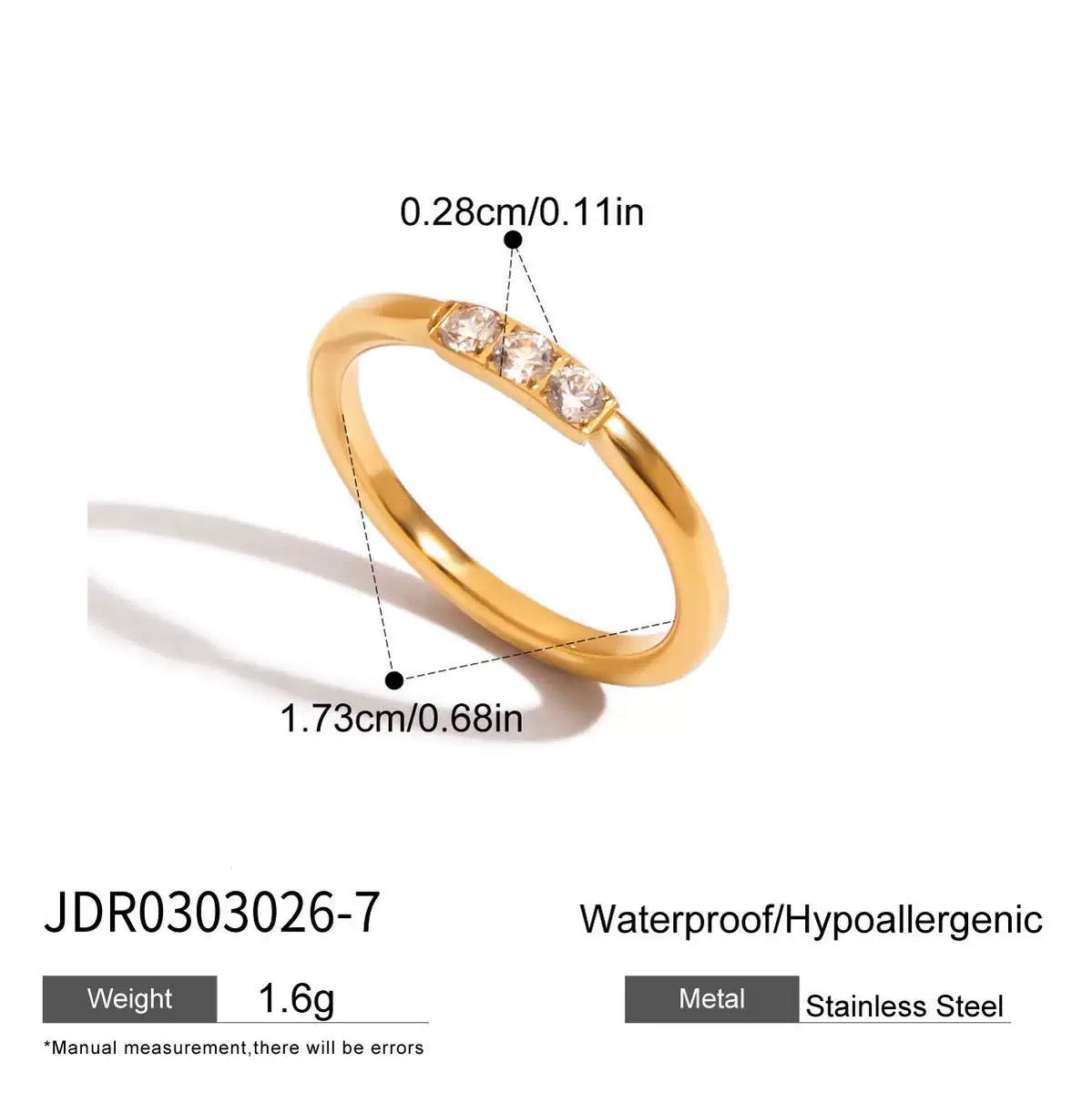 Solenne Rock Wave Rings