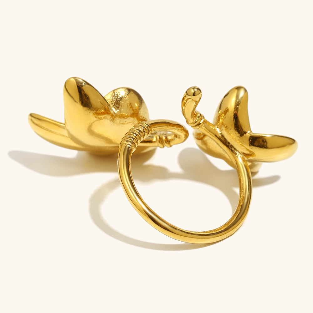 Lotus flower ring