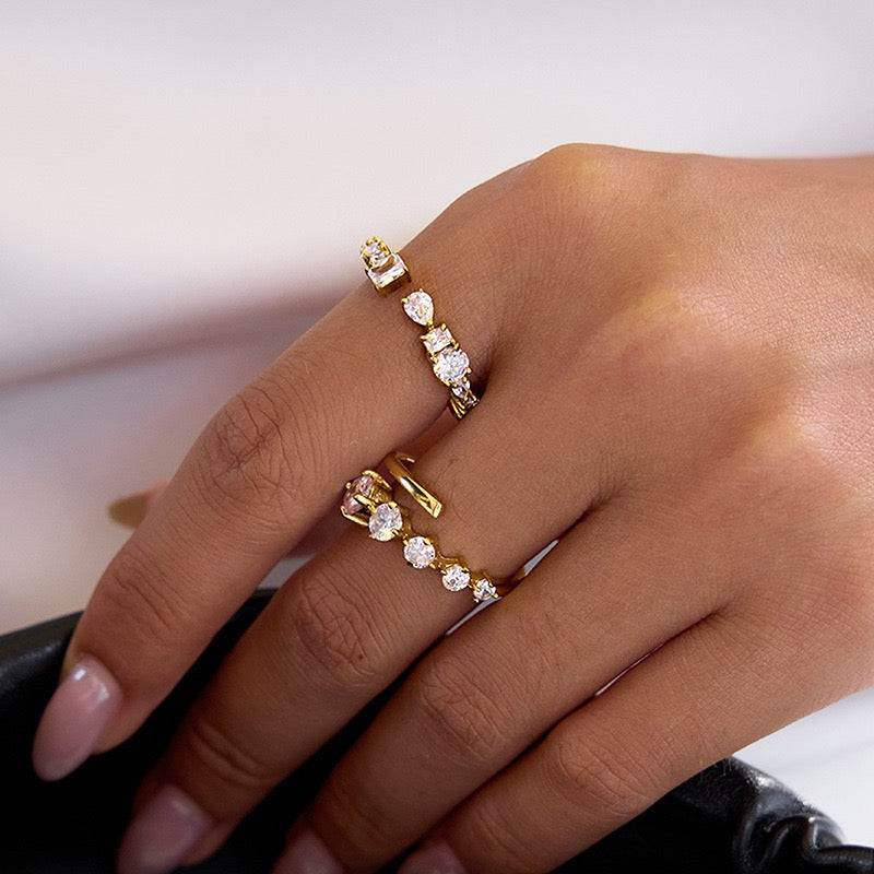 Dorren Double star rings