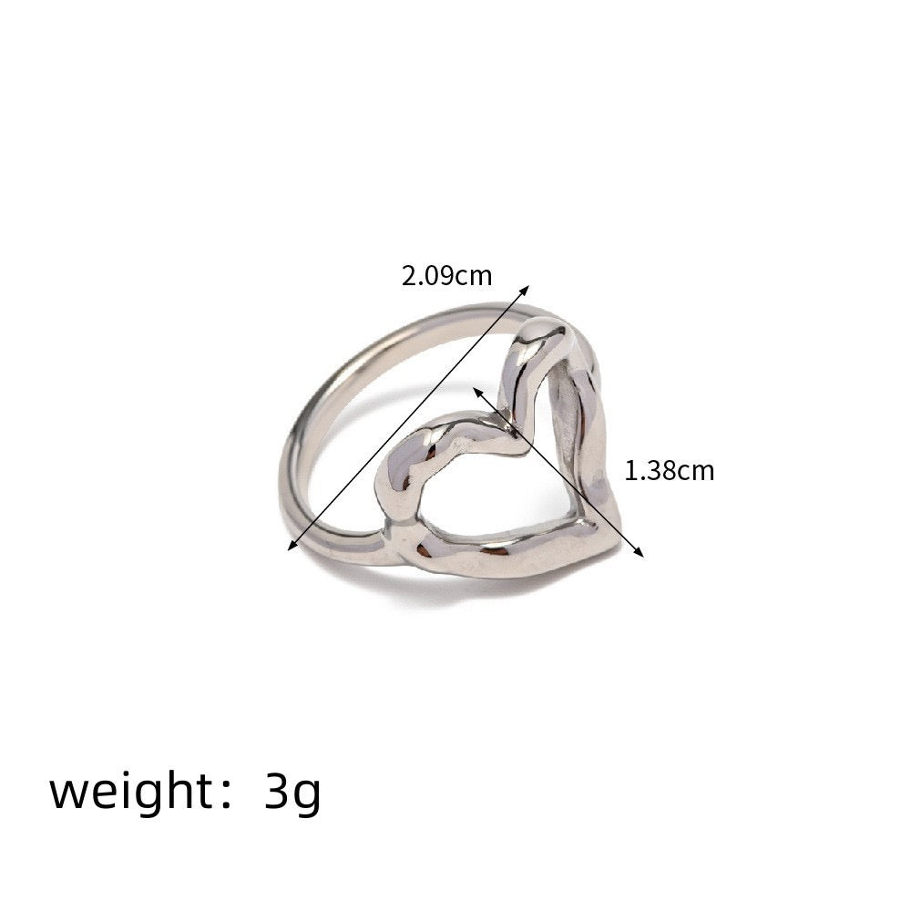 Celeste Heart Rings