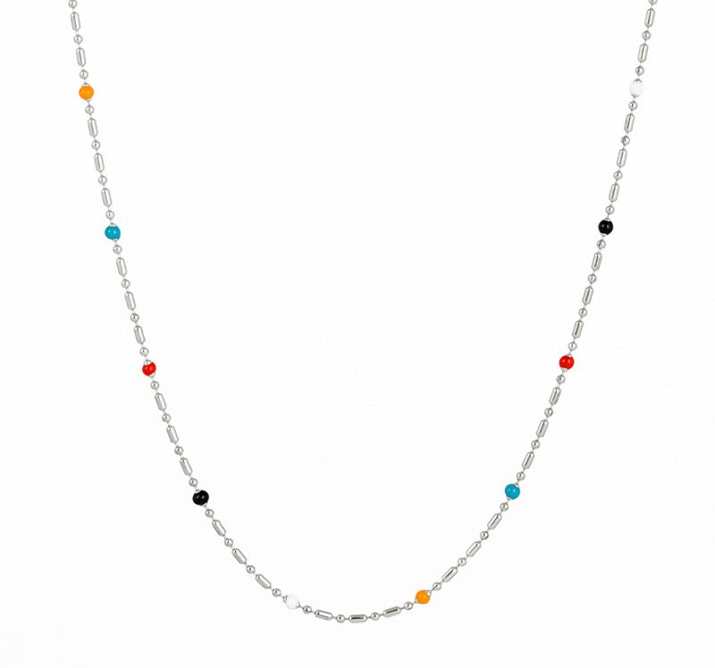 Rainbow beady chains