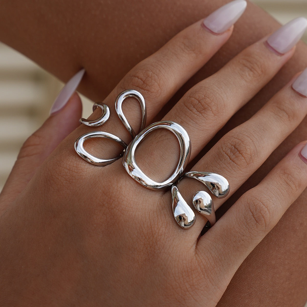 Silver paradise rings