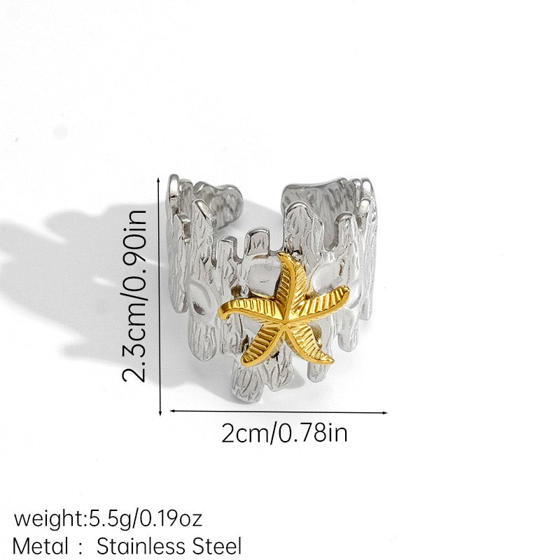 Two tones ocean rings