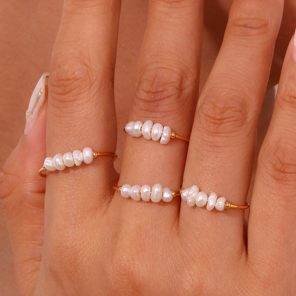 Kalani Sanity pearl handmade rings