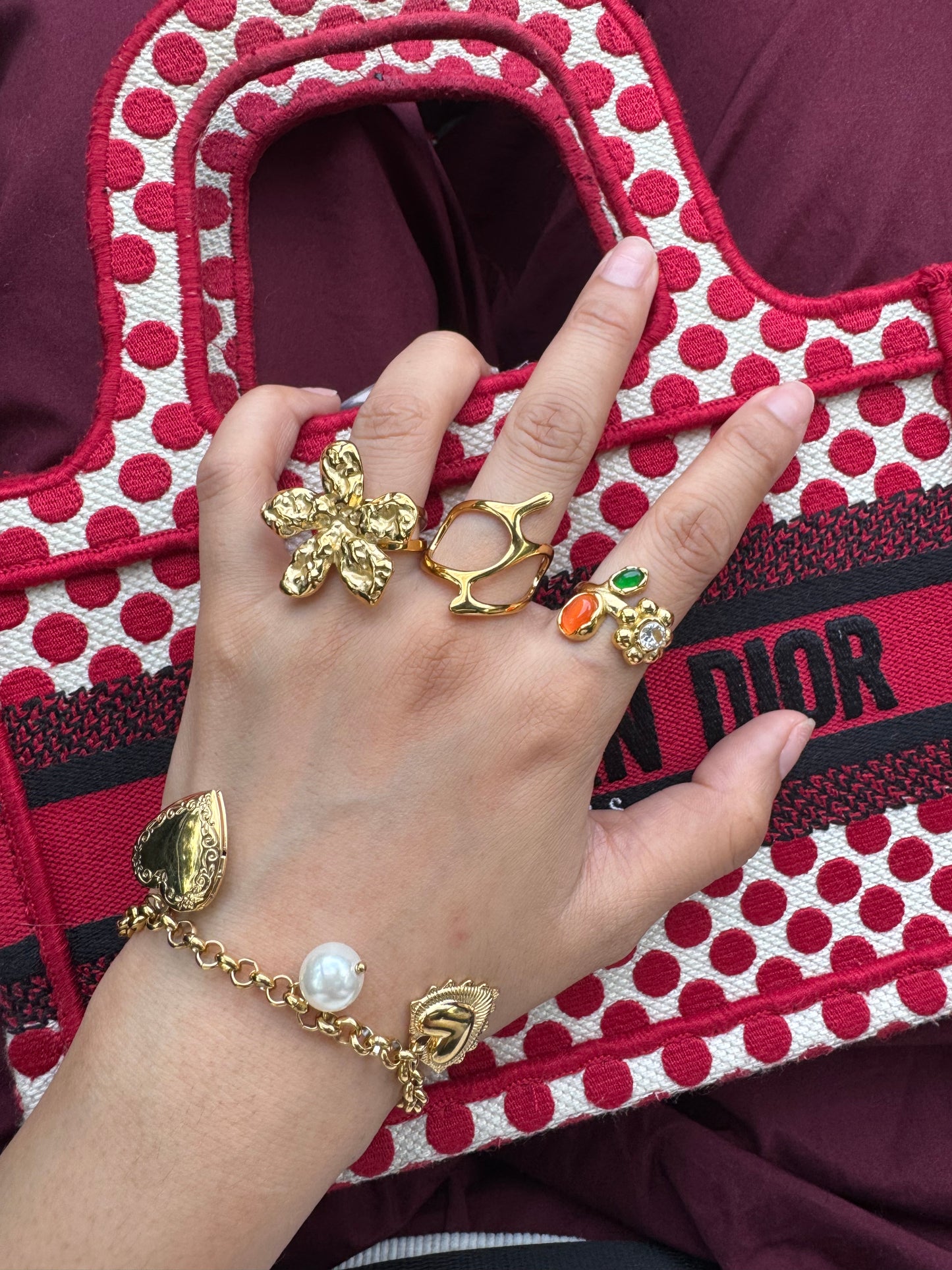 Hattie Flower statement ring