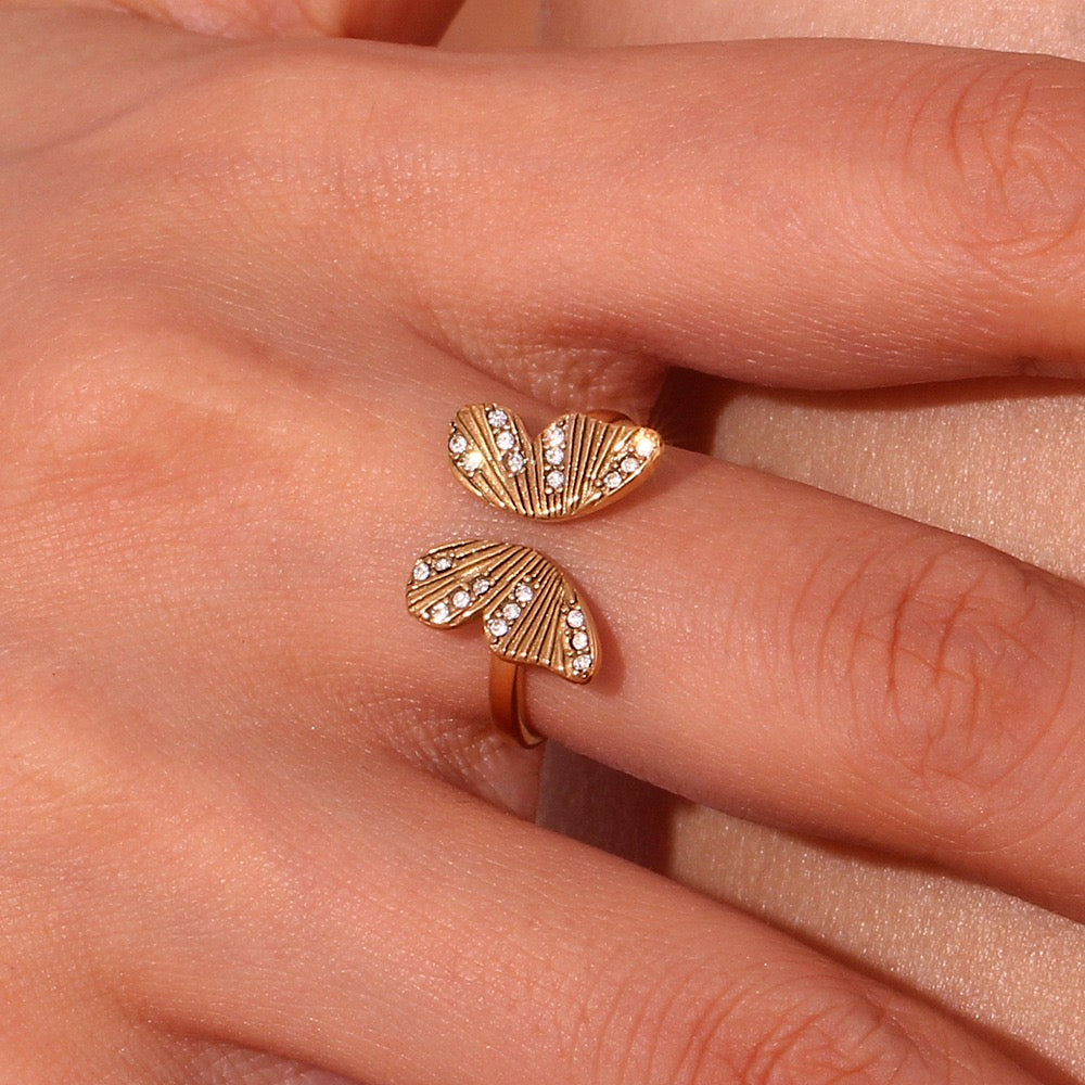 Methena Butterfly rings