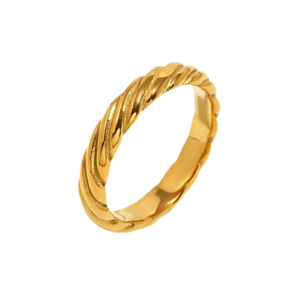Classic braid band ring