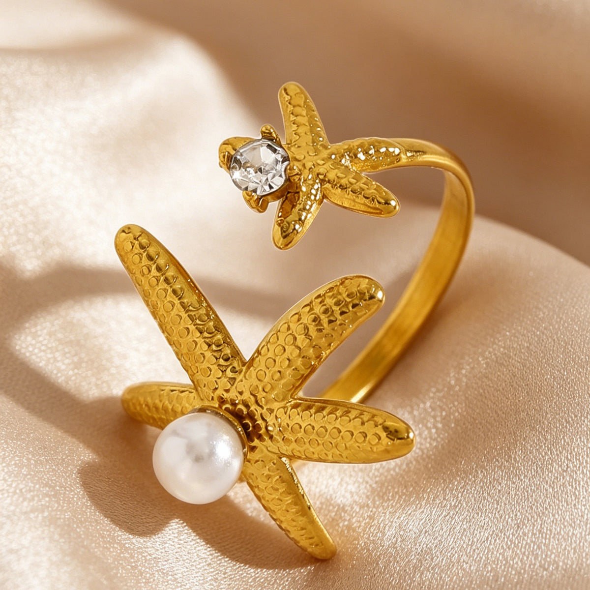 Pearly ocean starfish rings
