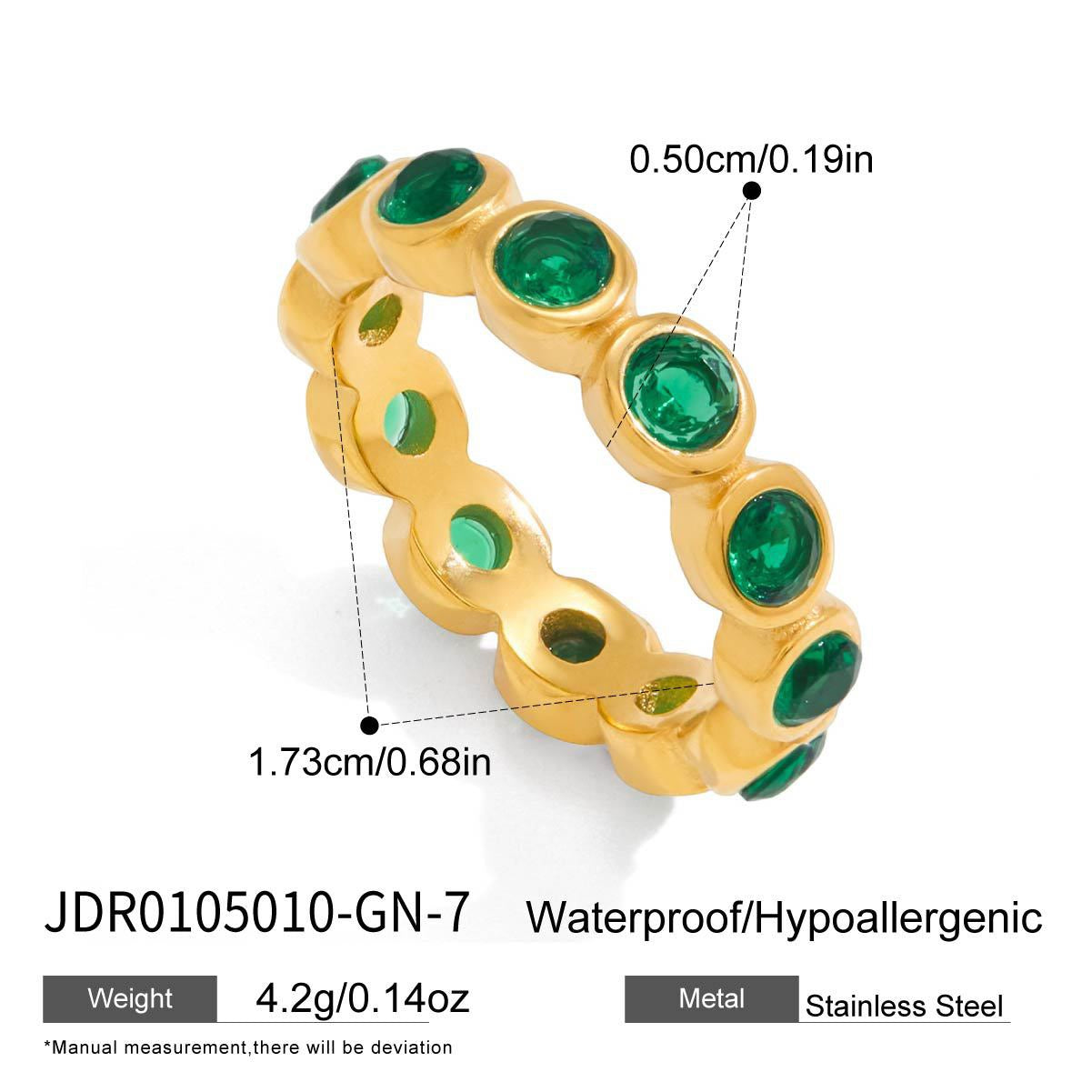 Rovia Gemstone Band Ring