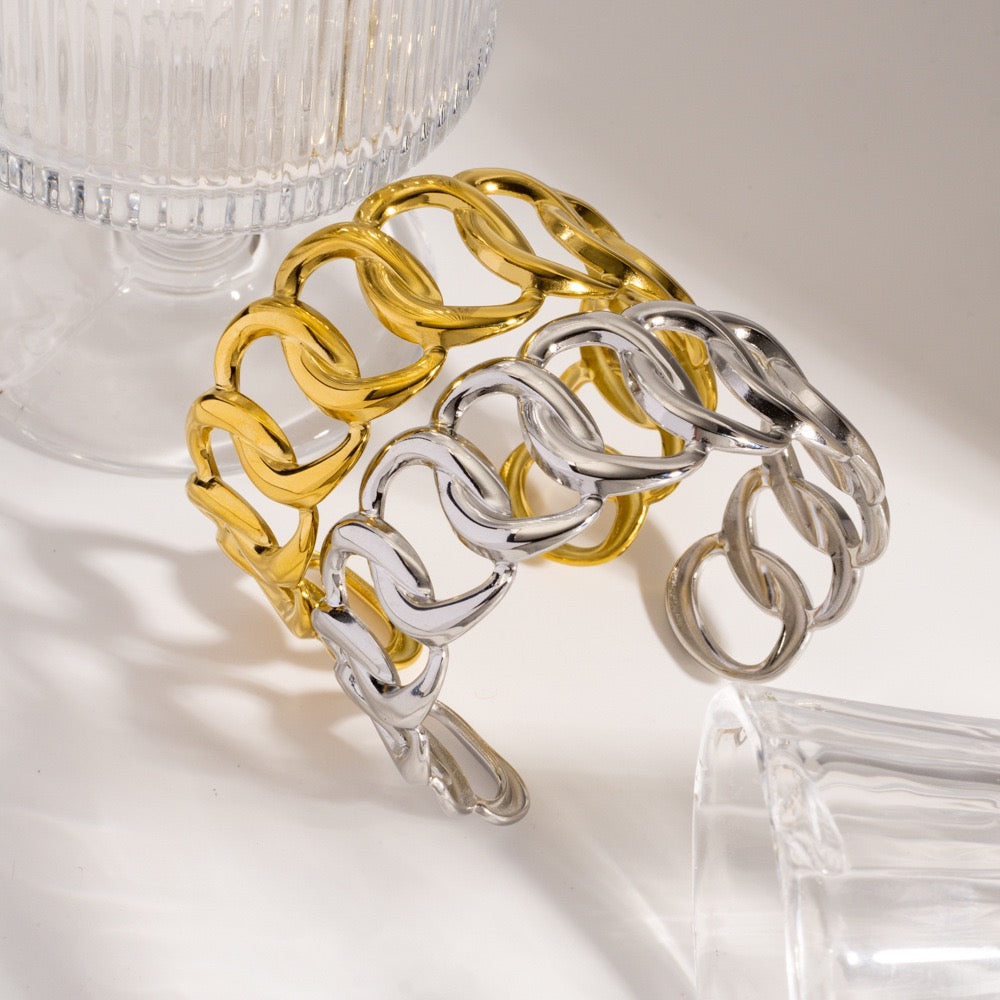 Big statement knots bangles