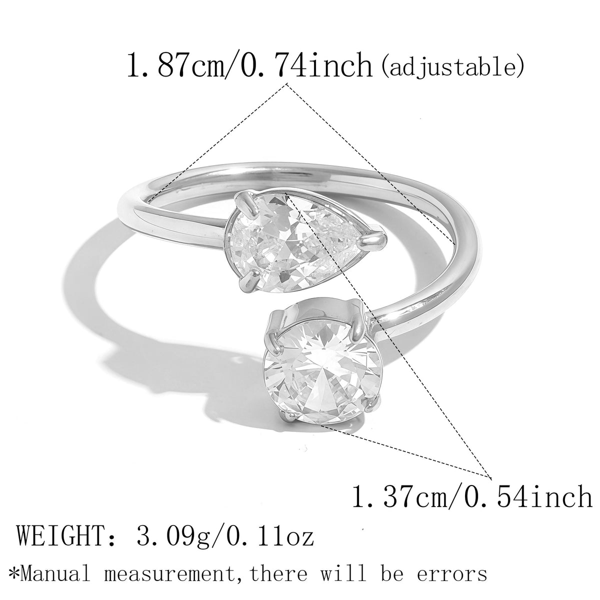 Cresia Cross stone rings