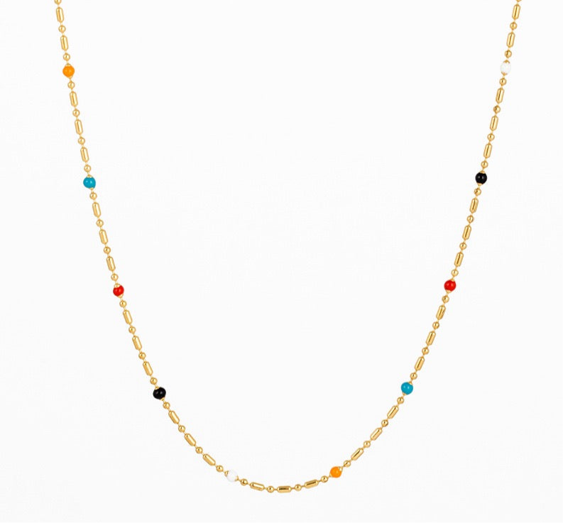 Rainbow beady chains