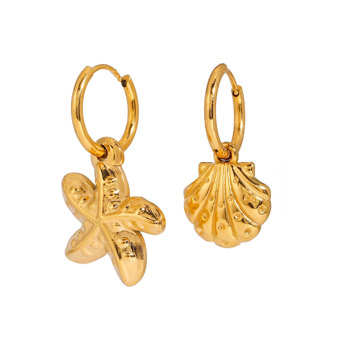 Starfish shell hoops