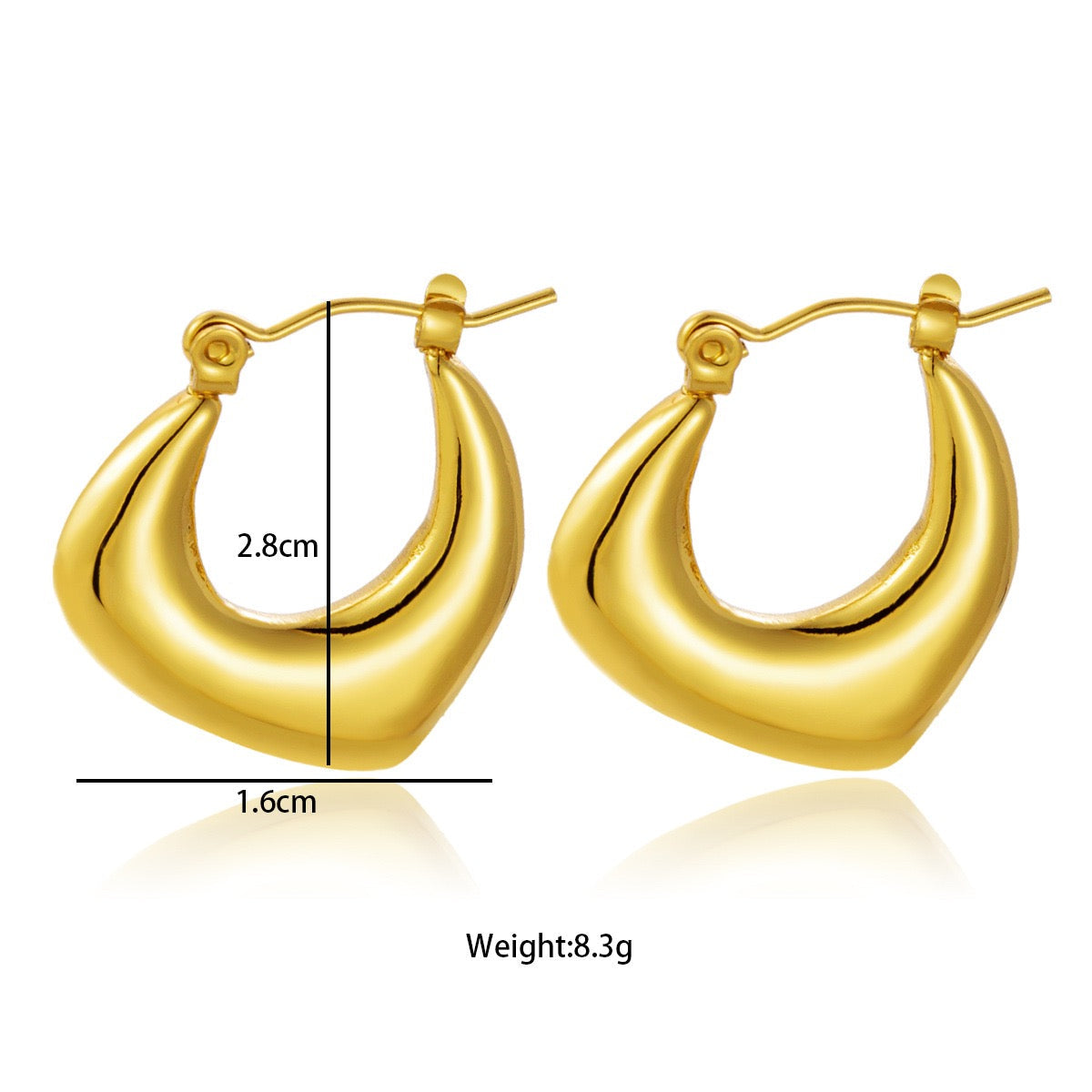 Classic chubby hoops