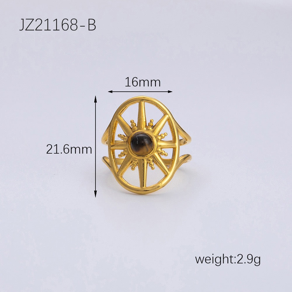 Round stars rings