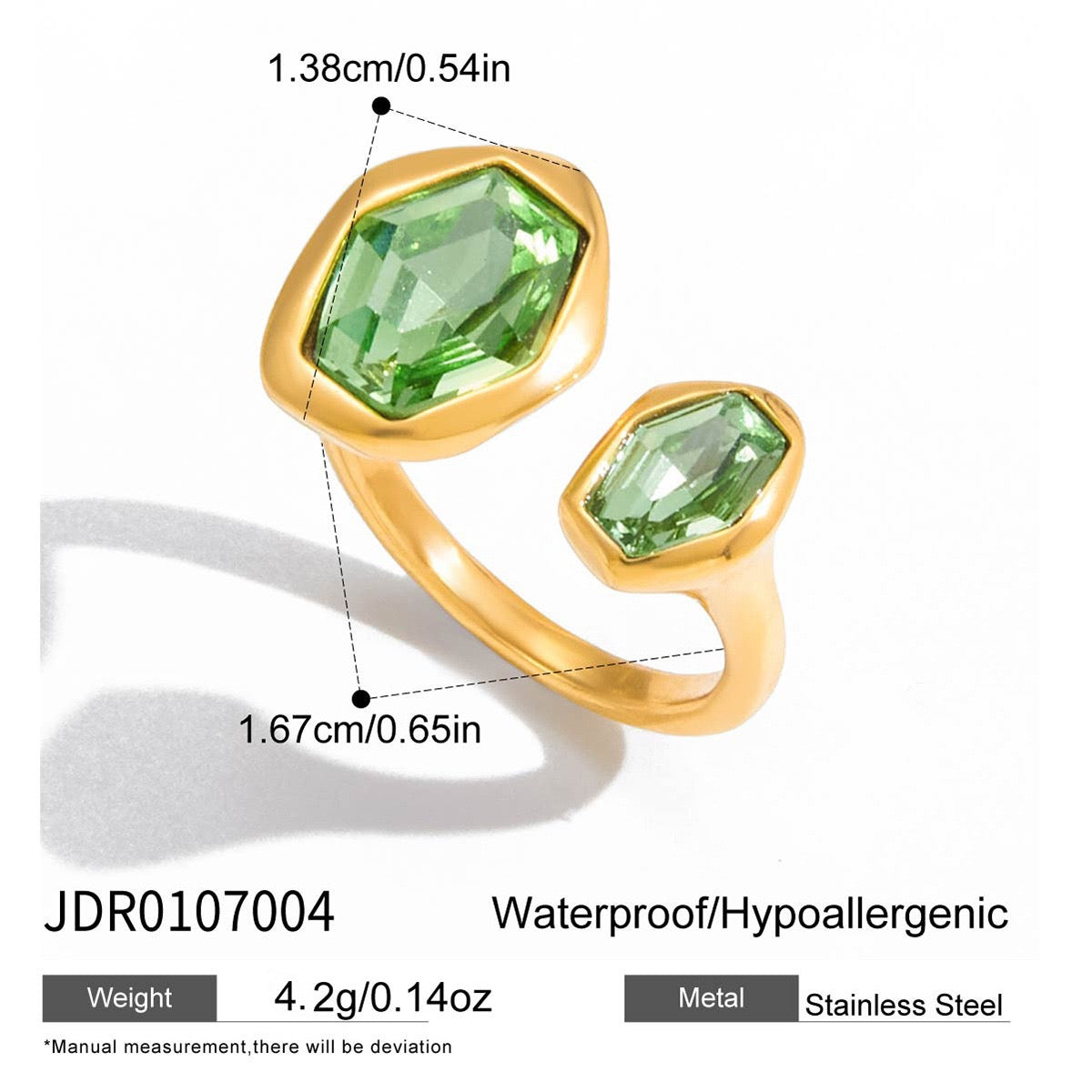 Green stars ring