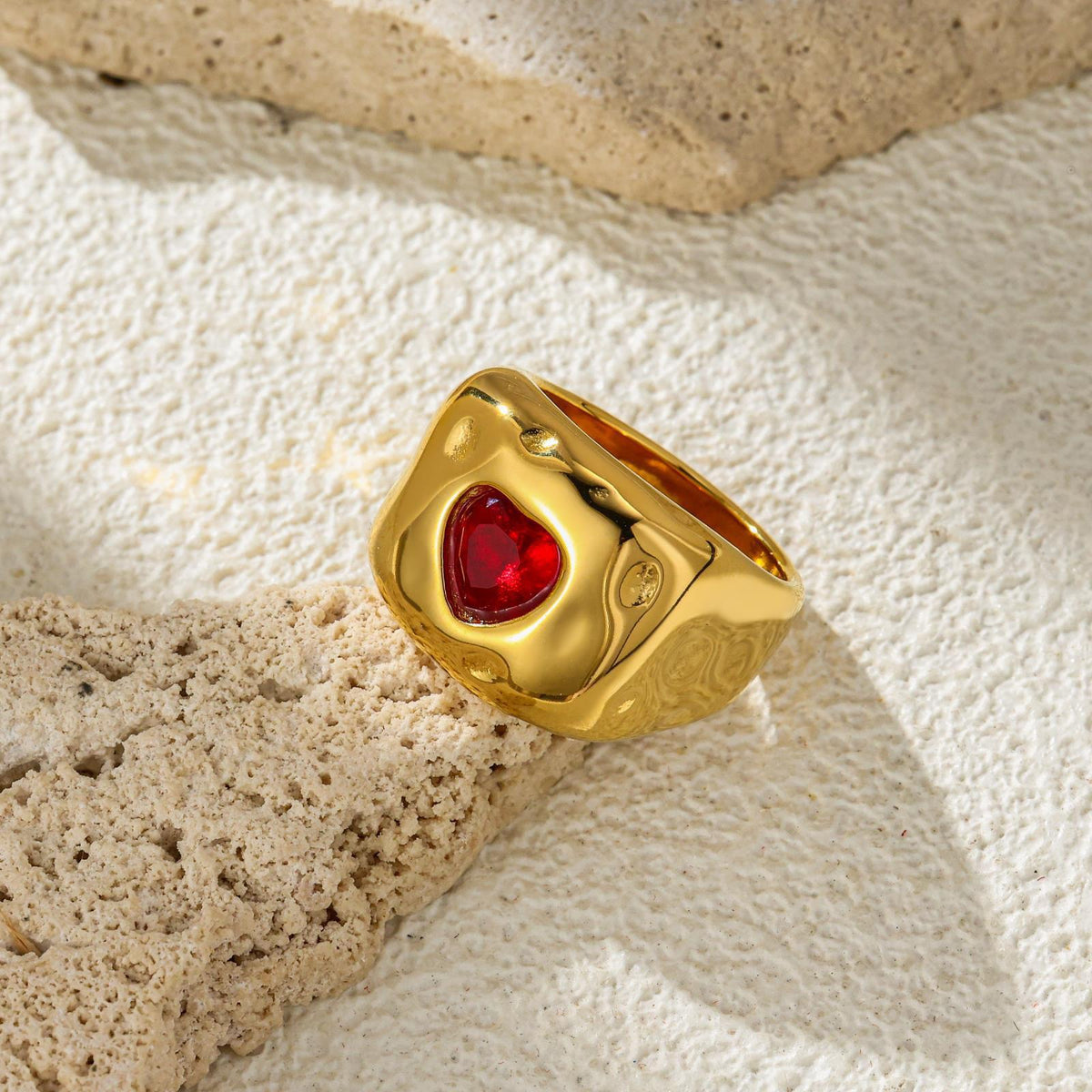 Celeste Heart Rings