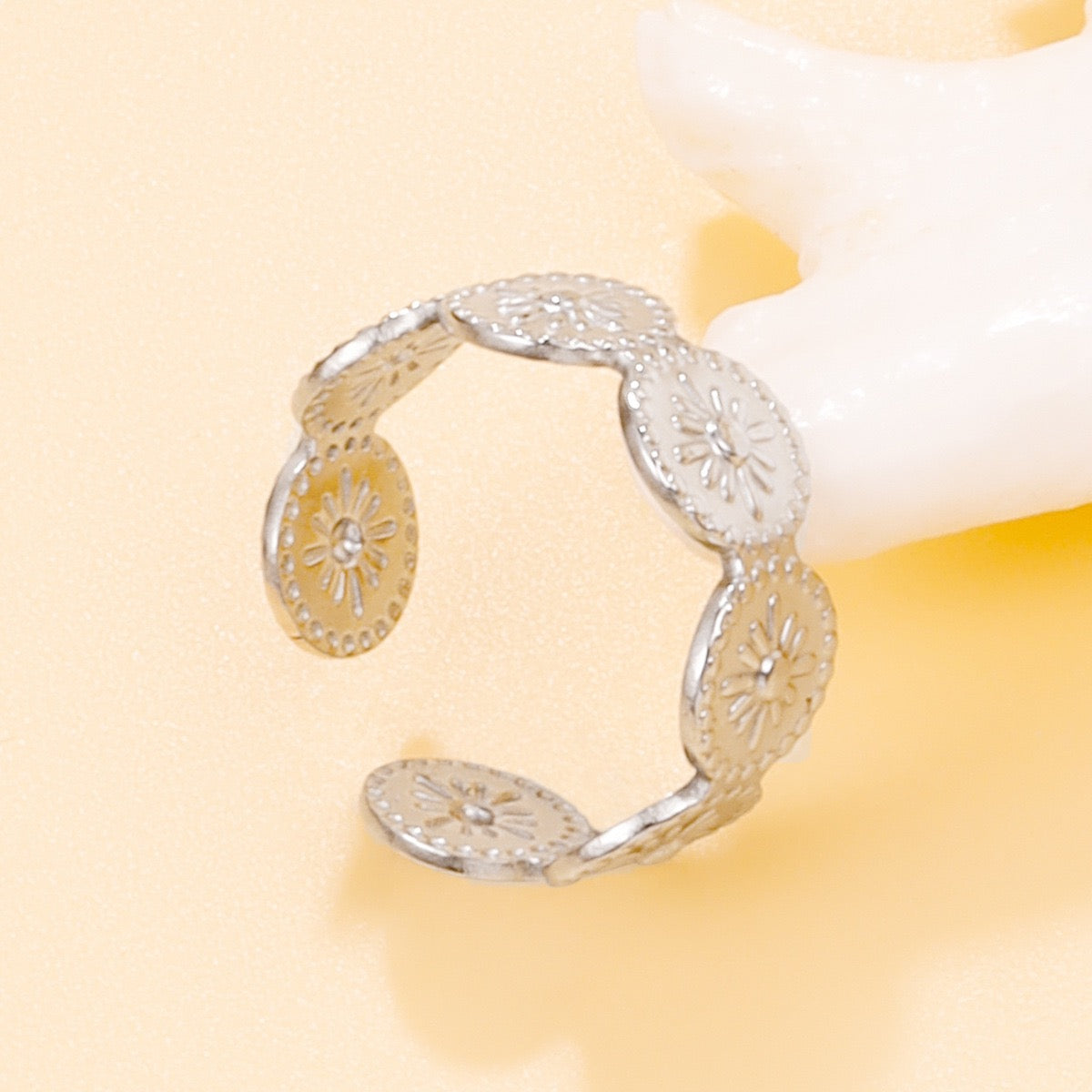 Sun band rings and bangles set
