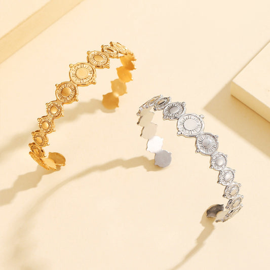 Sun band rings and bangles set