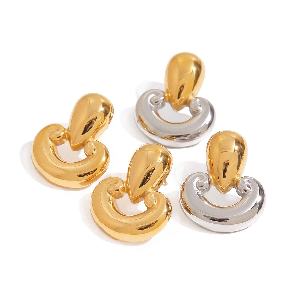 Louisa hoops abstract earrings