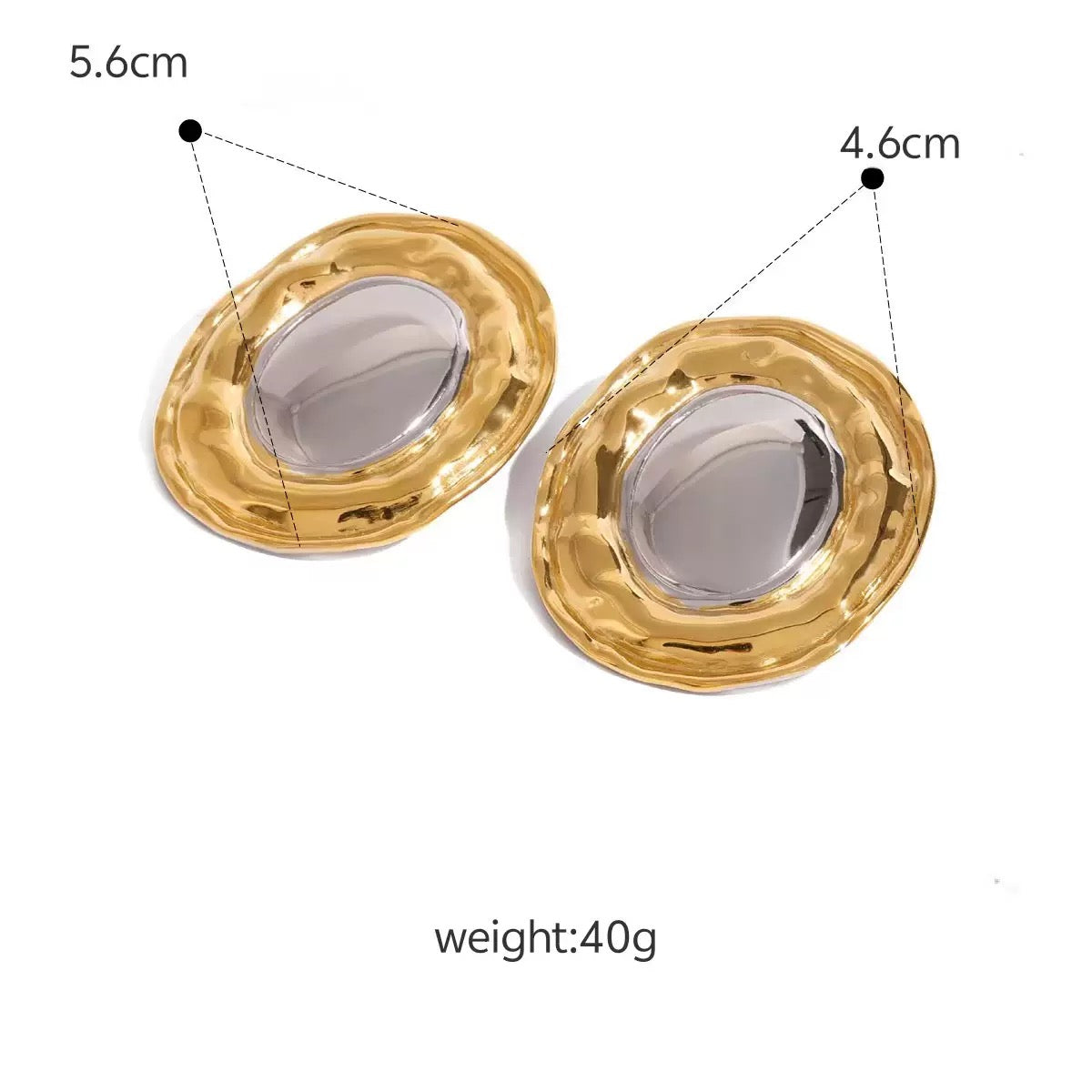 Texas square gate earrings