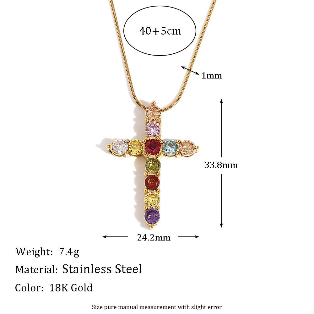 Cross pendant necklace