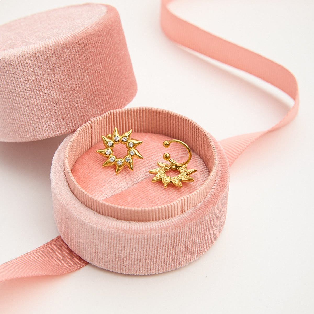 Dainty sun ear cuffs