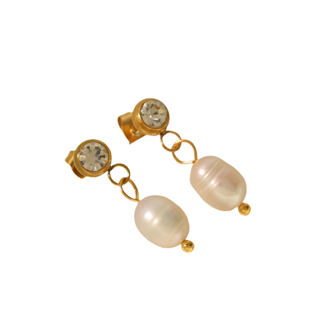 Leonard Shinning pearl studs