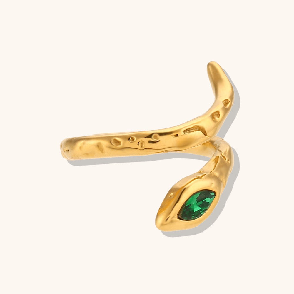 Egyptian snake tale rings