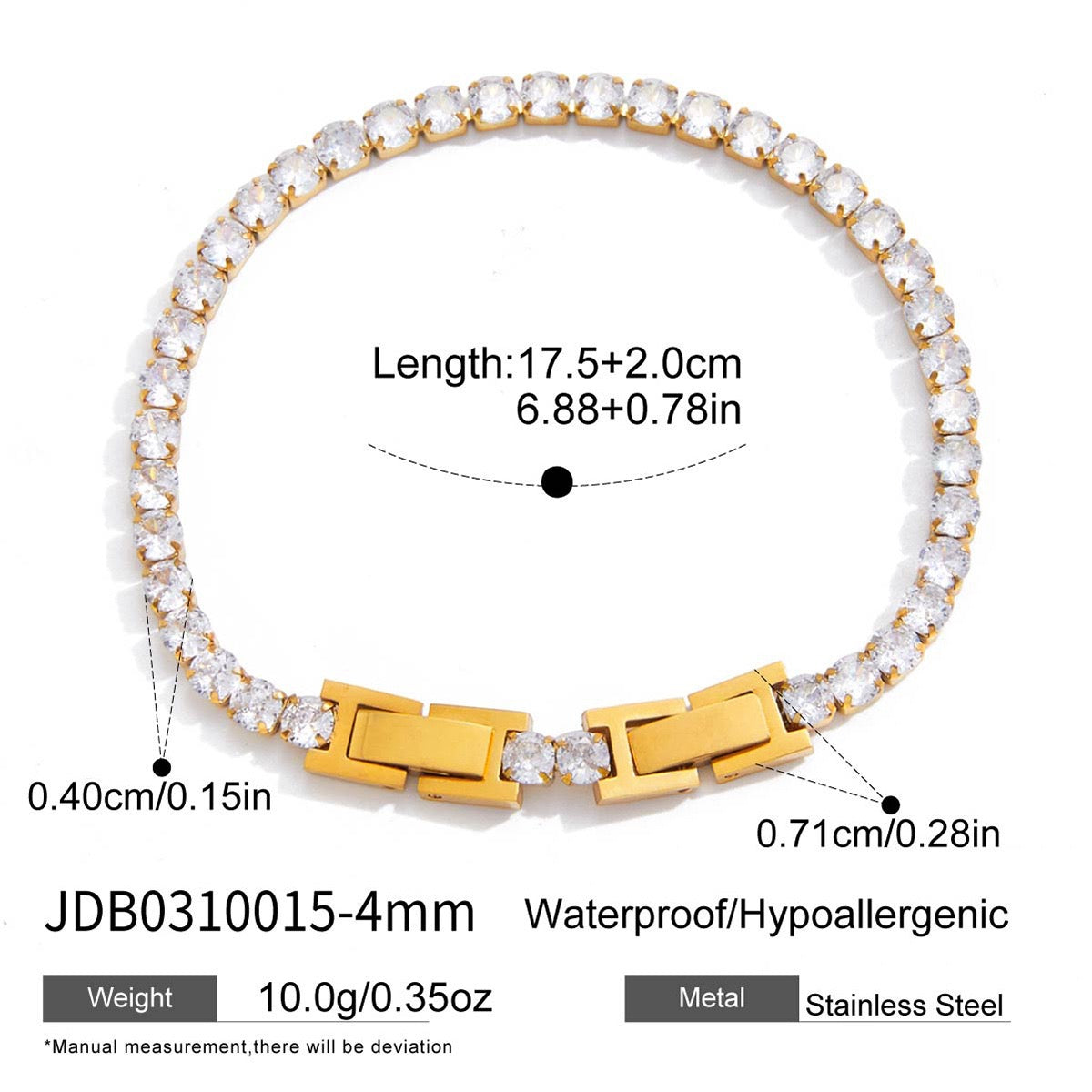 Tennis rock bracelets