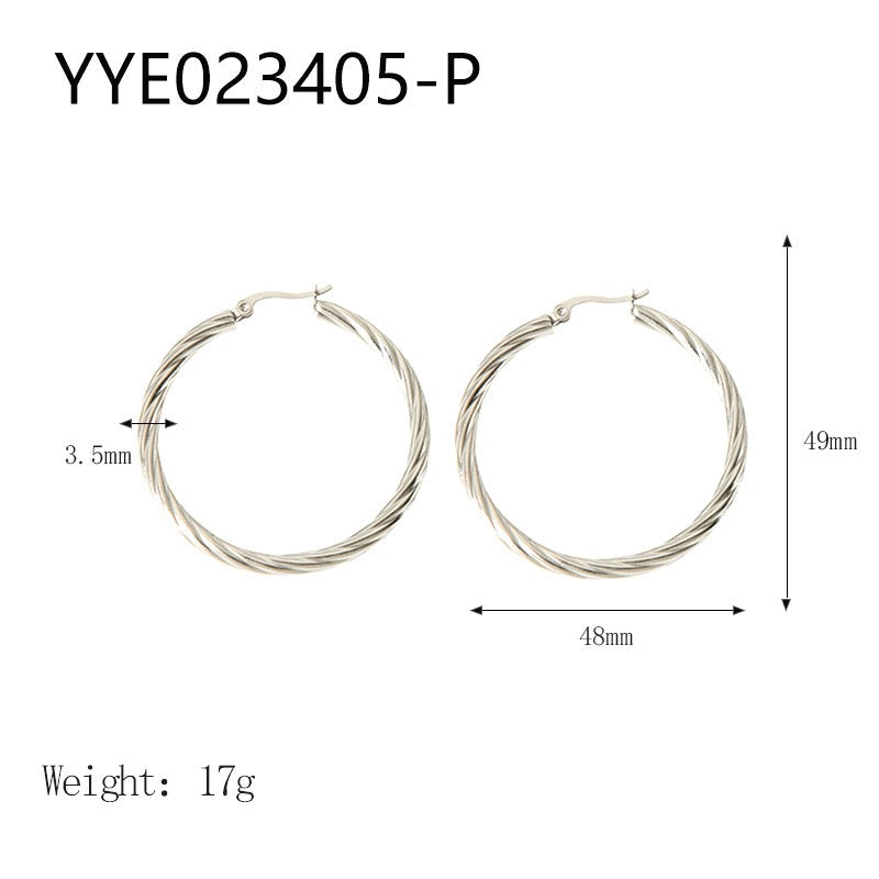 Reminiscence hoops earrings