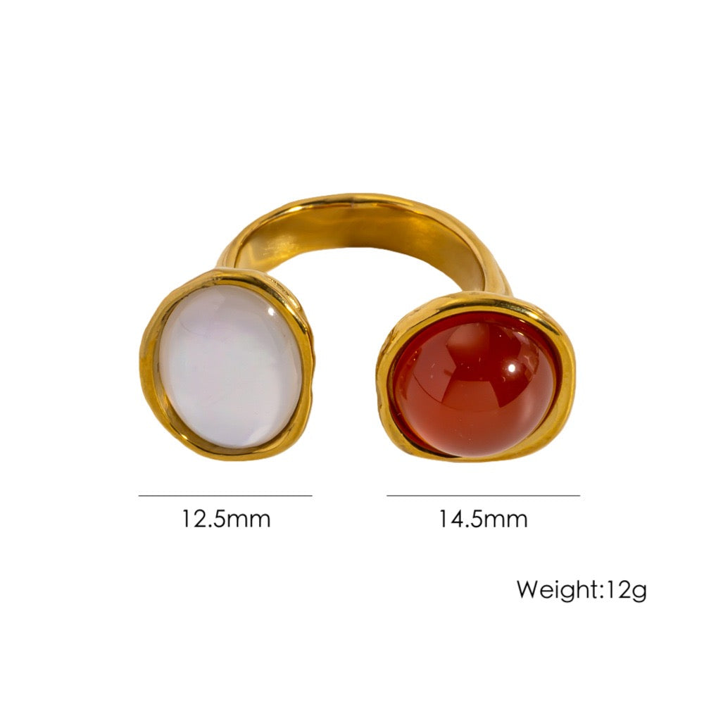 Double gems rings