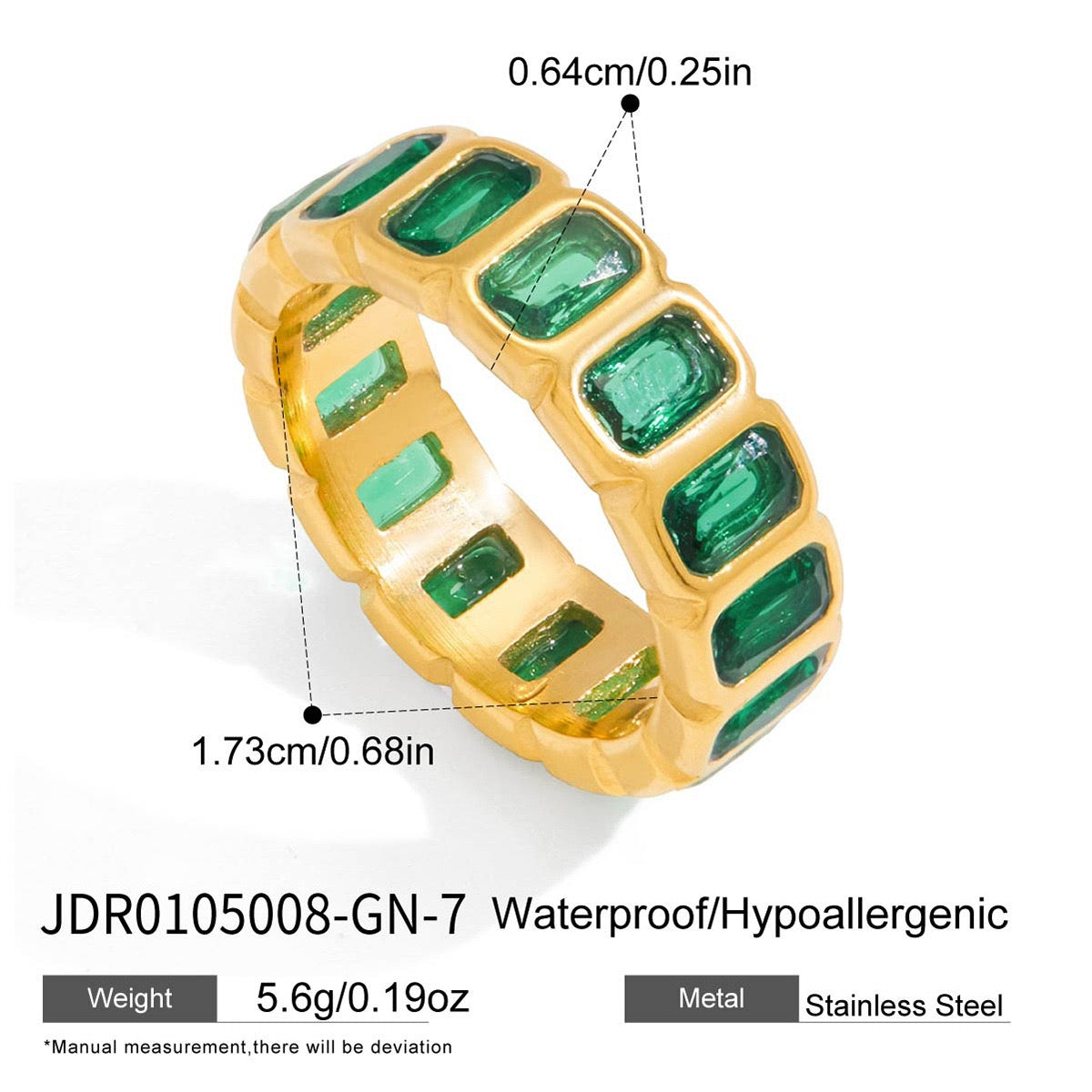 Rovia Gemstone Band Ring
