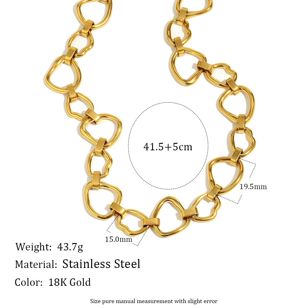 May hoop chain necklace