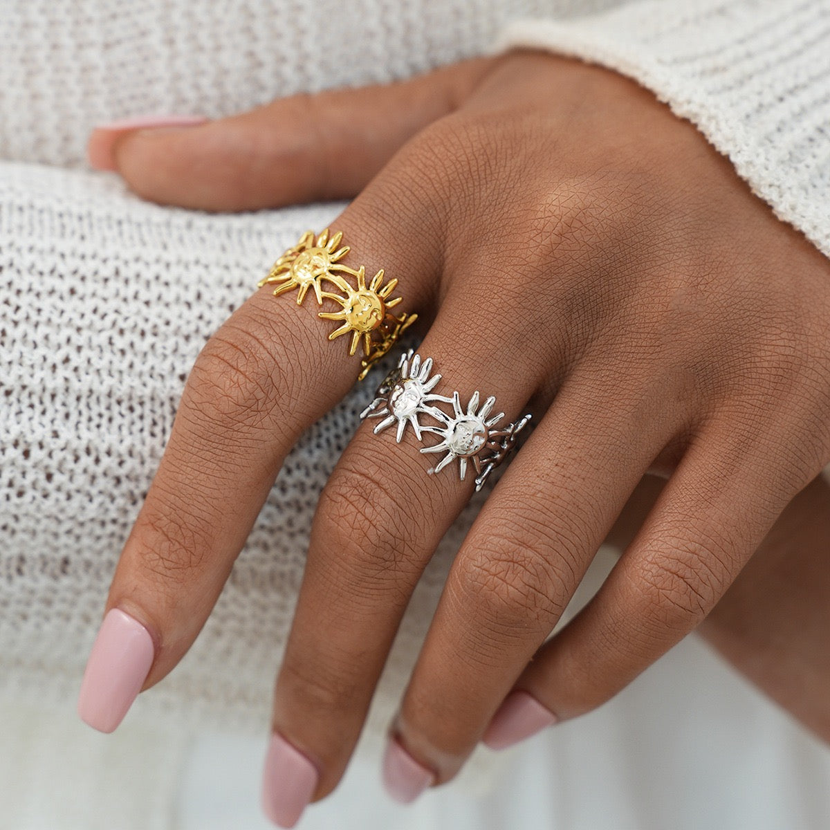 Sun band rings