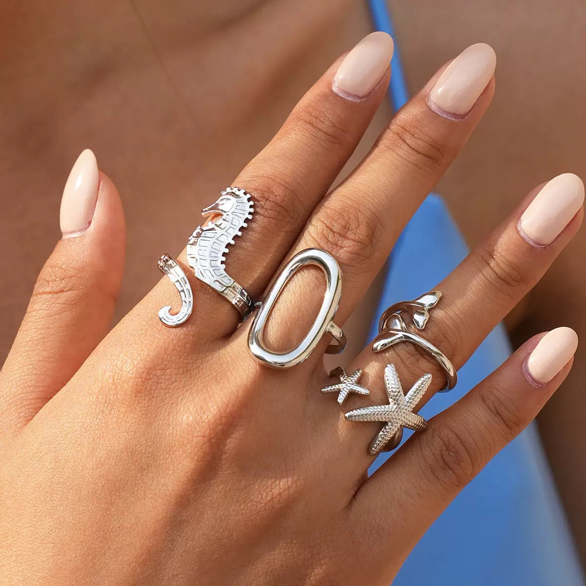 Silver paradise rings