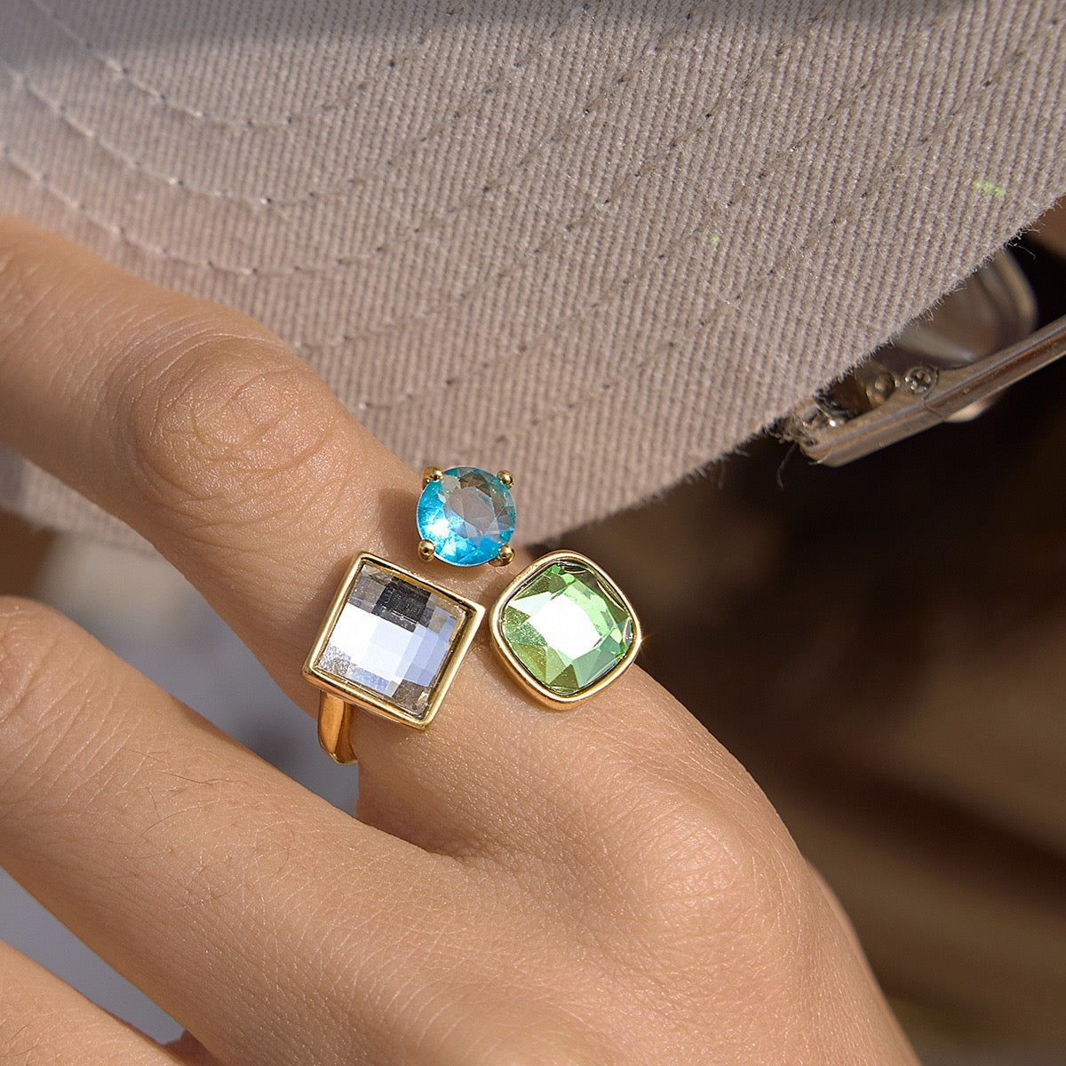 Emerald lake ring