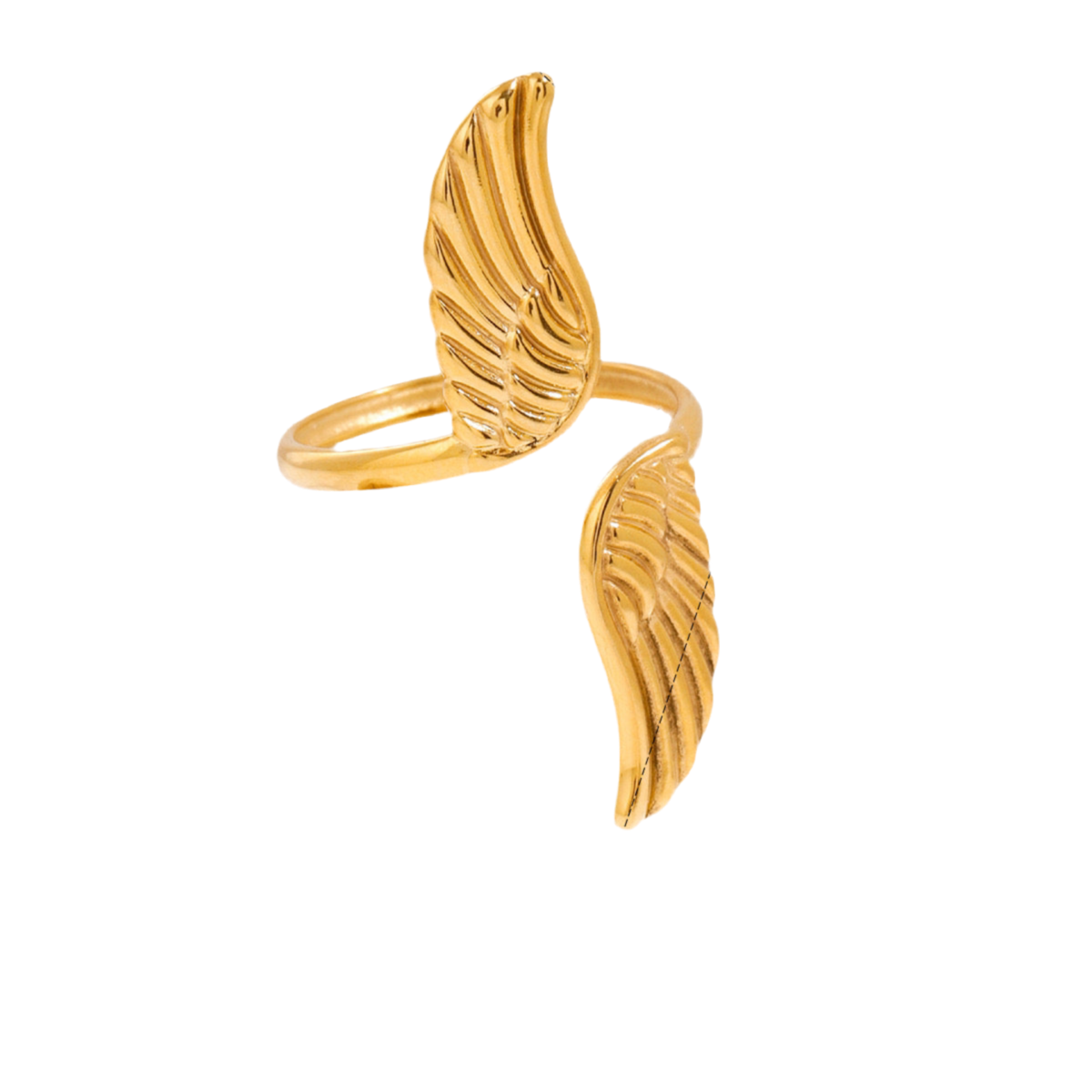 Angel wings rings
