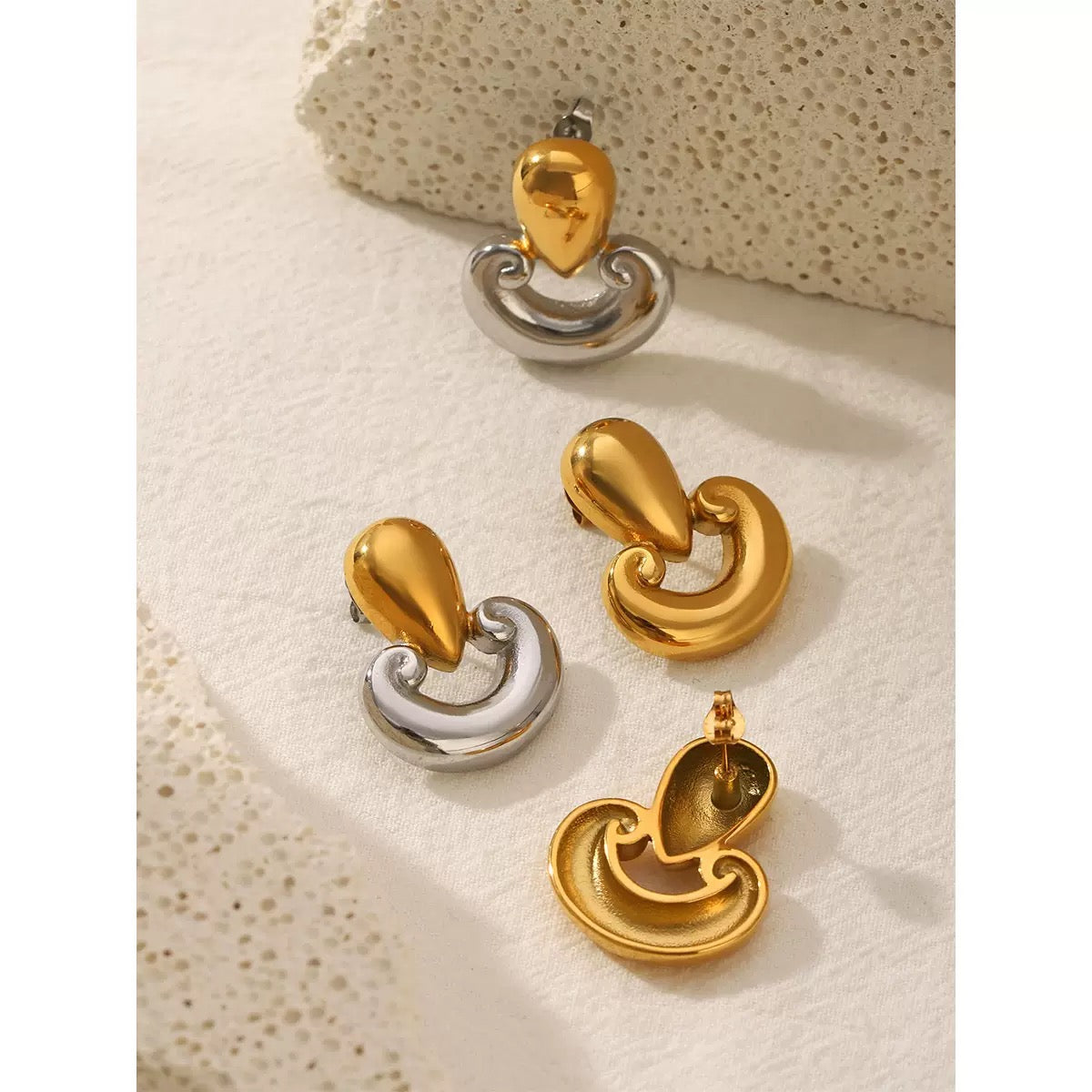 Louisa hoops abstract earrings