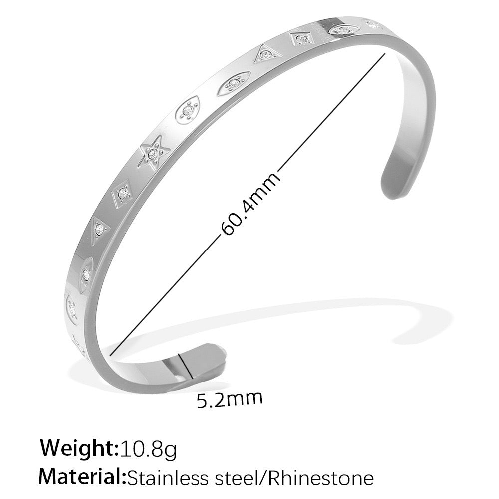 Silverwater ocean bangles