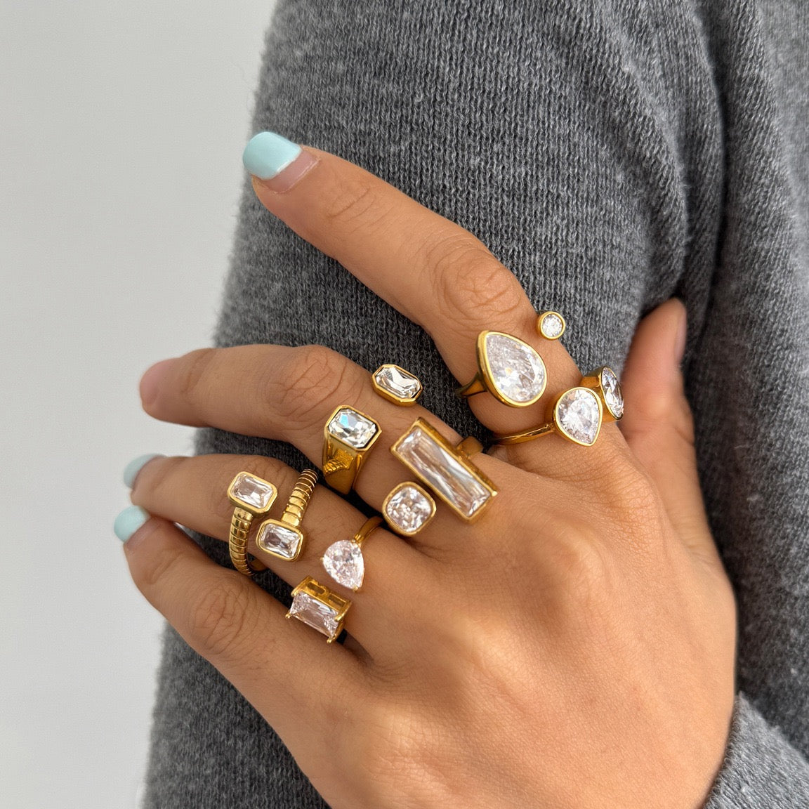 Dorren Double star rings