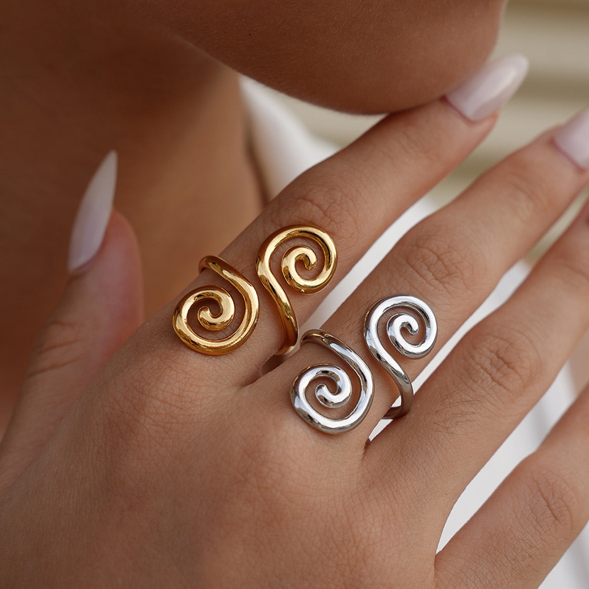 Silver paradise rings