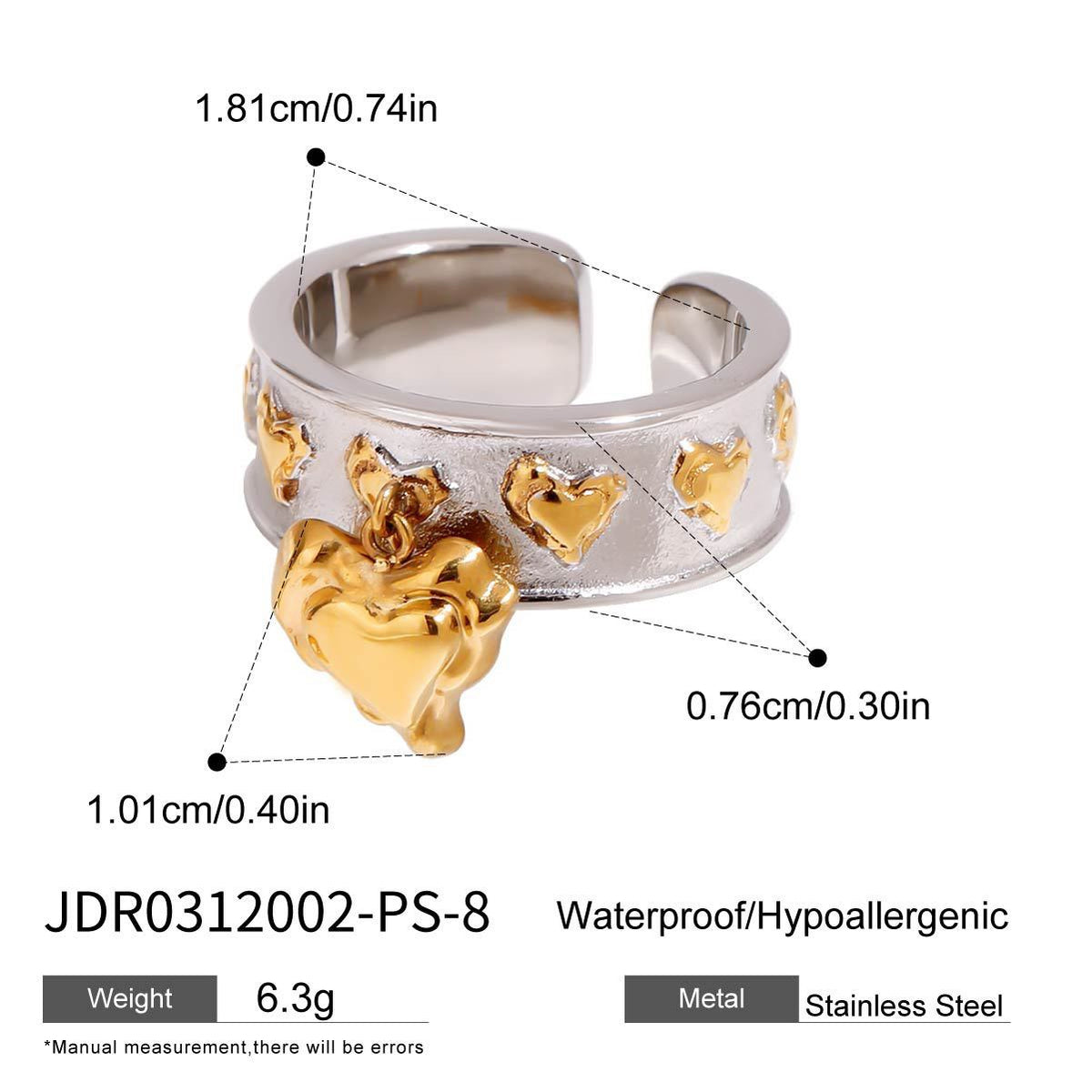 Celeste Heart Rings