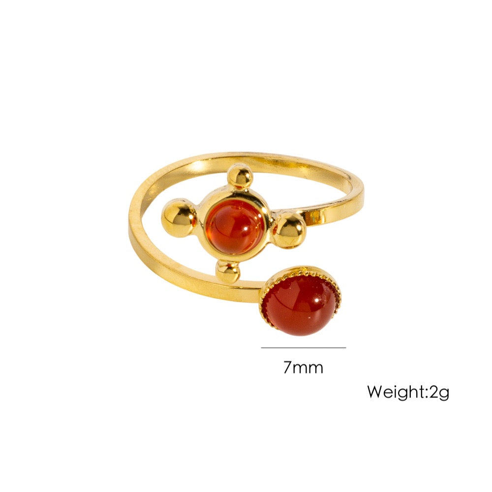 Shooting stars gem rings