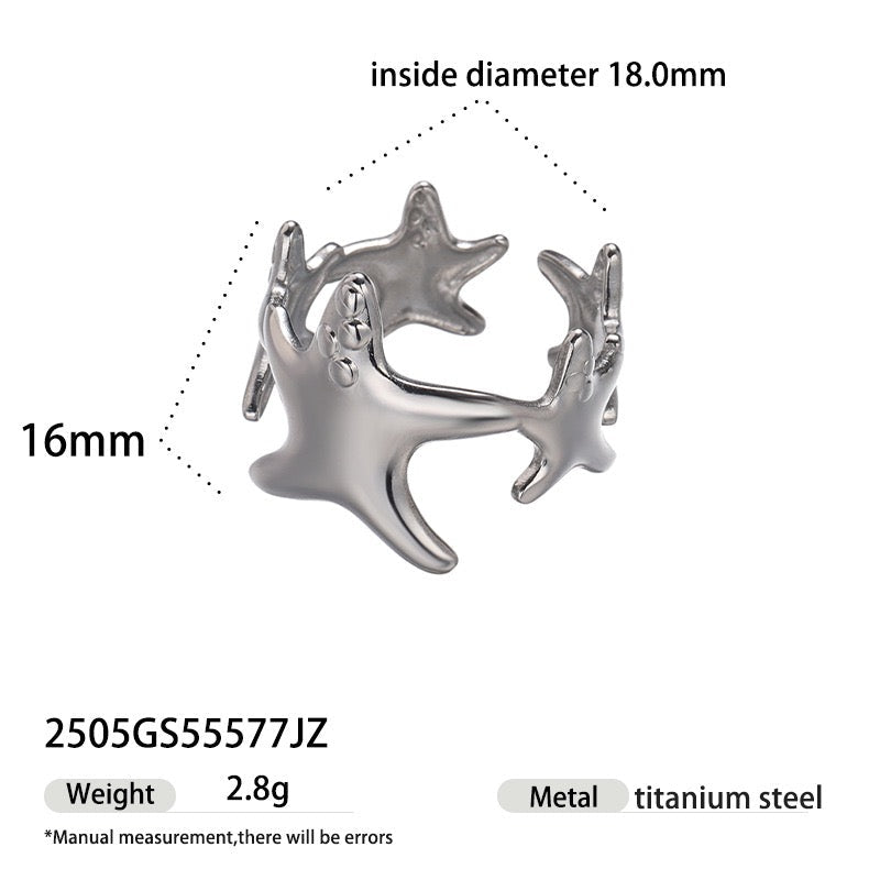 Glen classic dainty starfish earrings