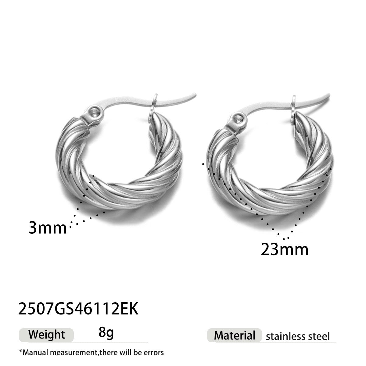 Swiftly twist hoop earrings