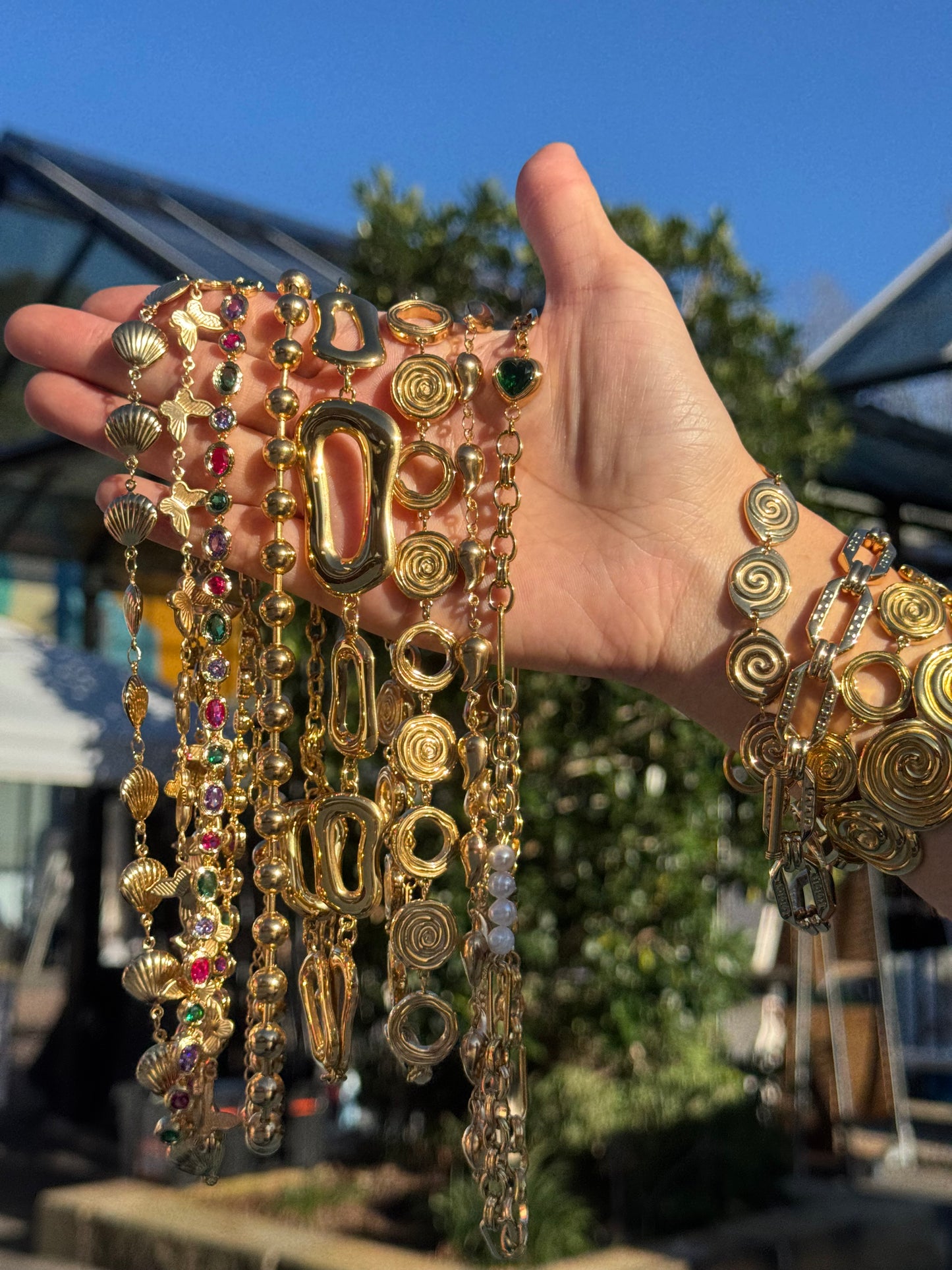 Green heart chain set