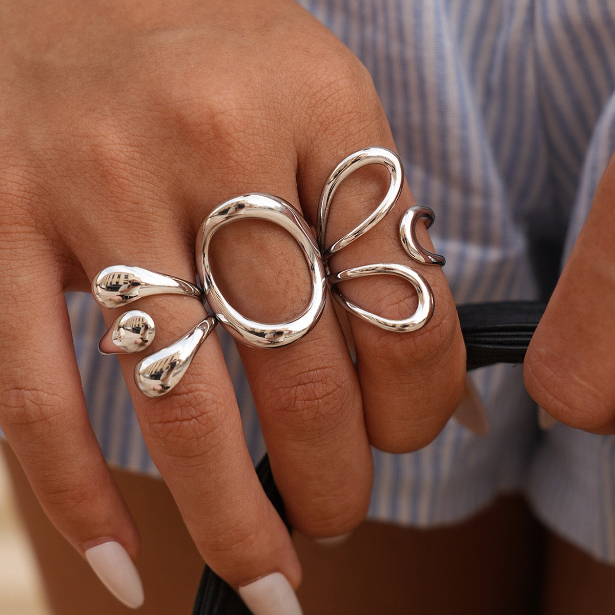 Silver paradise rings